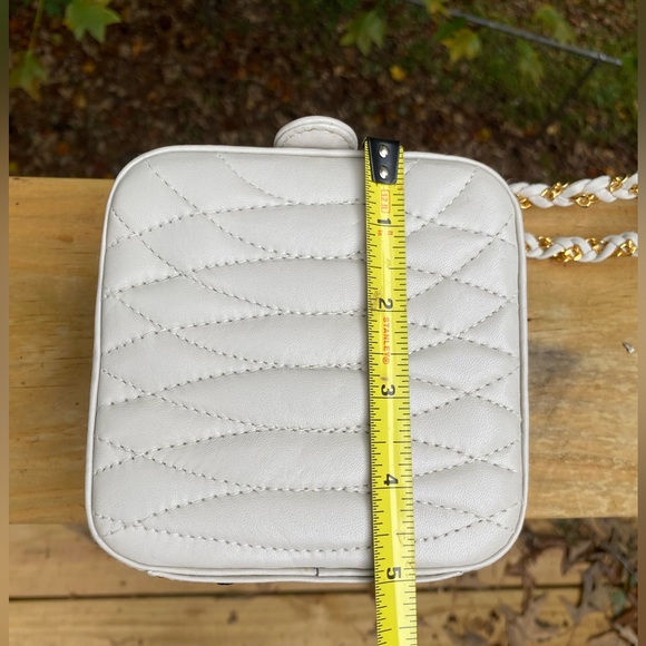 Vintage 80s Giorgio Beverly Hills Quilted Soft Leather Gold Chain Bag Handbag - Picture 7 of 10